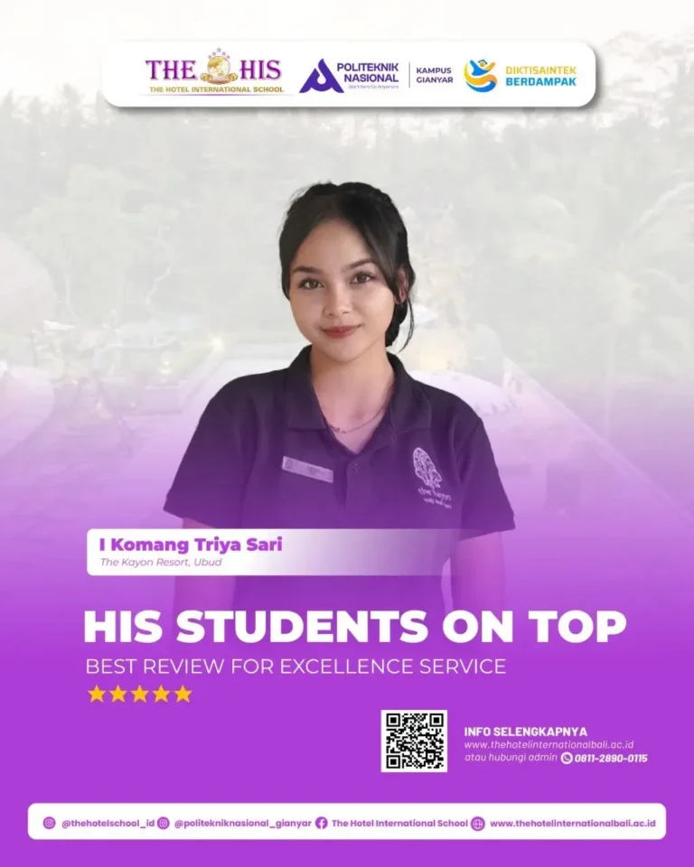 HIS Students Kembali Tunjukkan Prestasi di Dunia Hospitality Bali